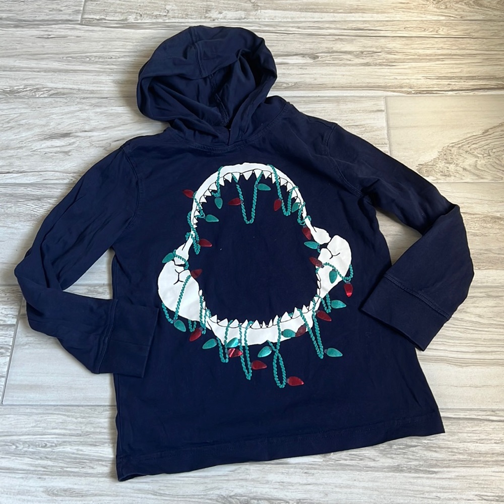 • Gymboree holiday themed hoodie lightweight, 5/6 •